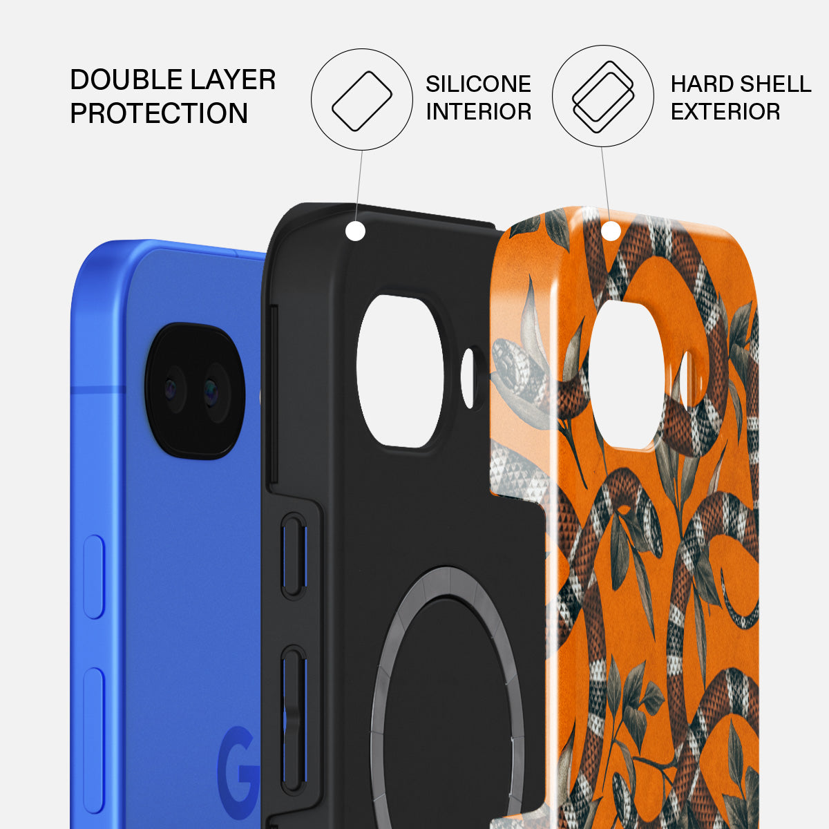 Bitter Apricot - Snake Google Pixel 10a Case