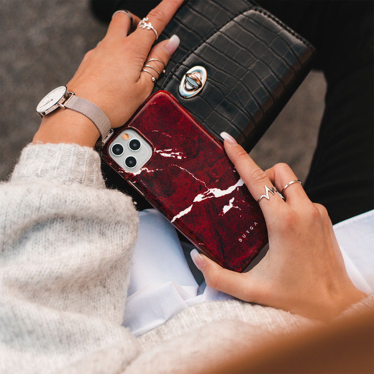 Iconic Red Ruby - Marble Google Pixel 10a Case