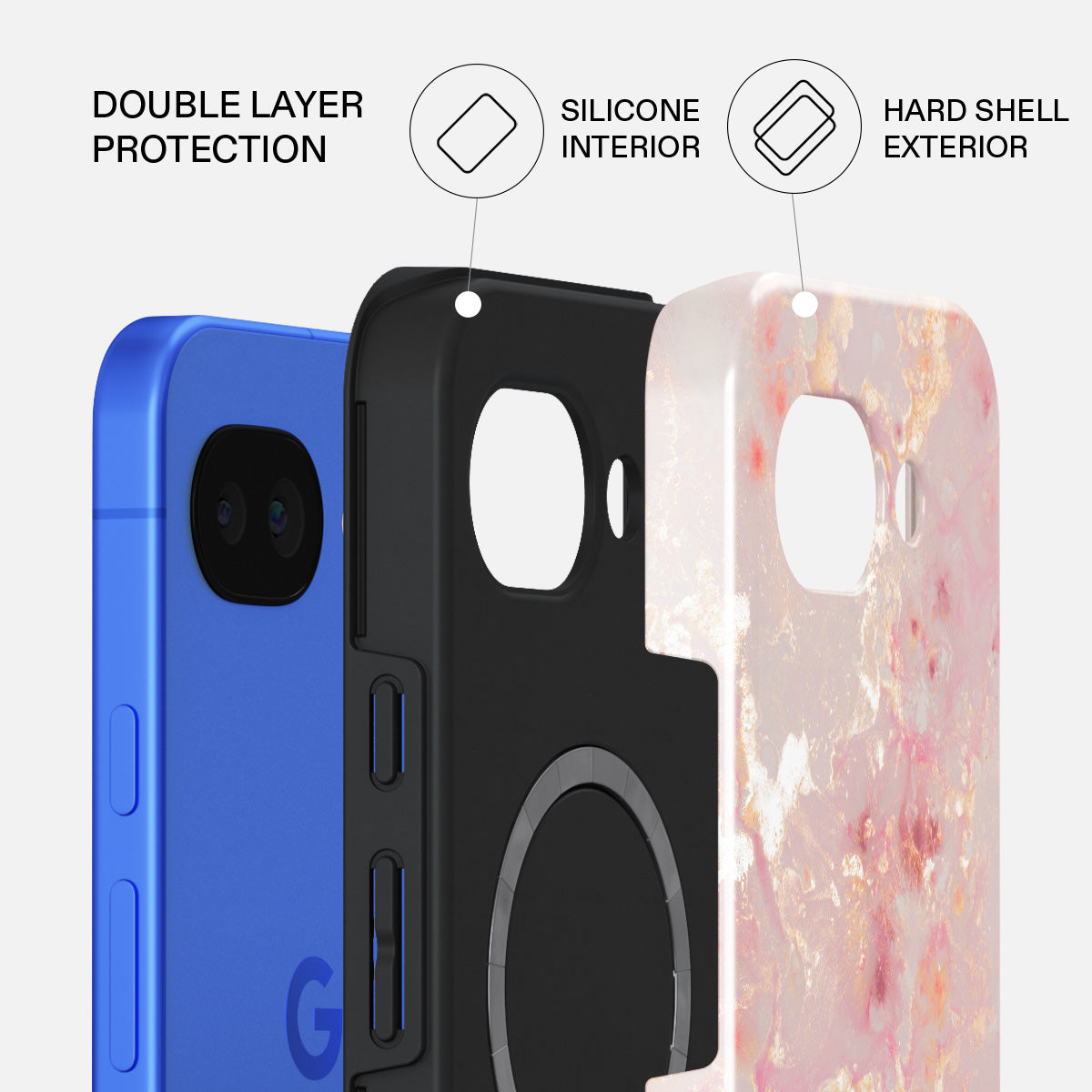 Golden Coral - Pink Google Pixel 10a Case
