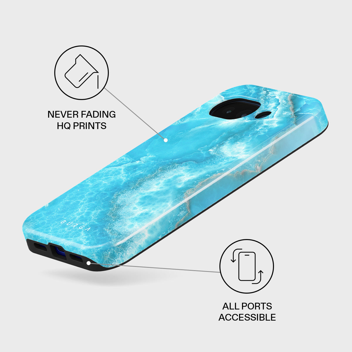 Ocean Waves - Blue Google Pixel 10a Case