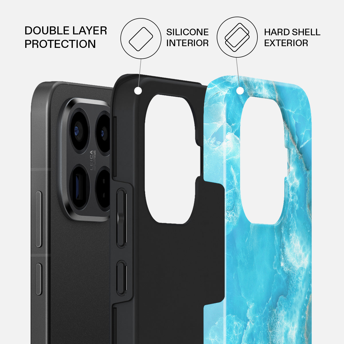 Ocean Waves - Blue Xiaomi 15T Pro Case