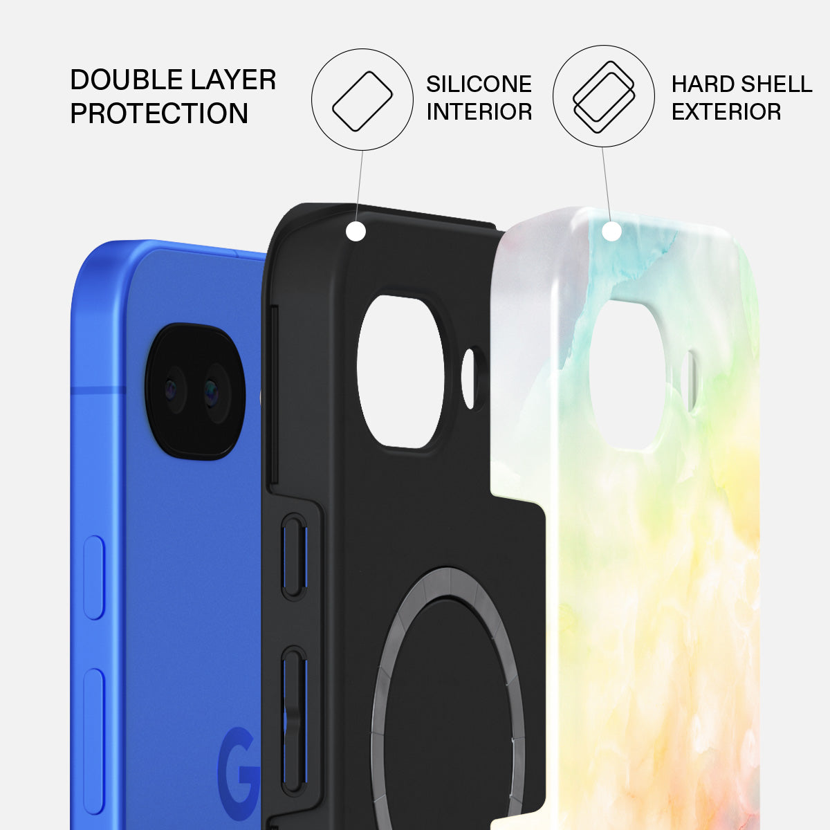 New Flame - Rainbow Google Pixel 10a Case