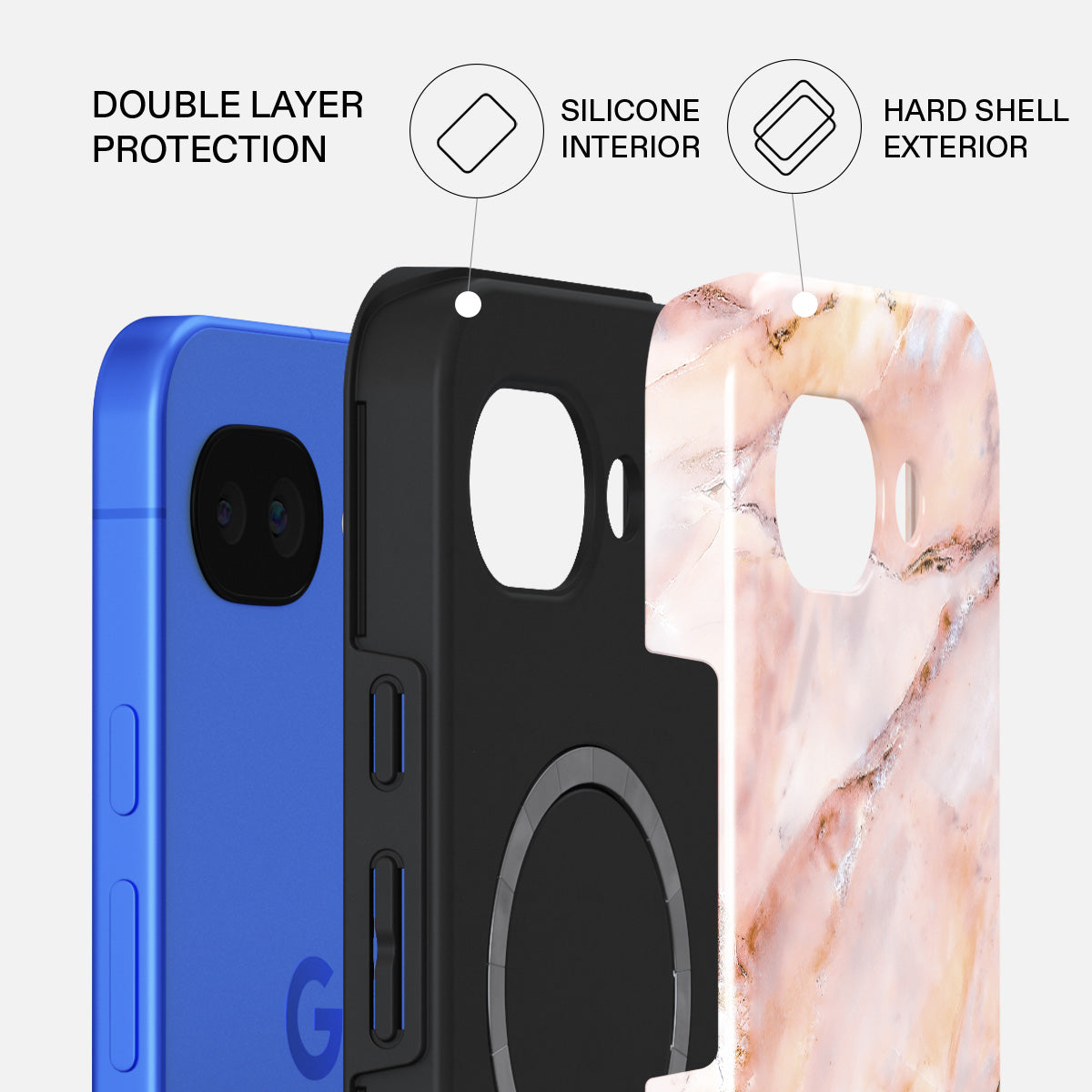 Morning Sunshine - Pastel Marble Google Pixel 10a Case