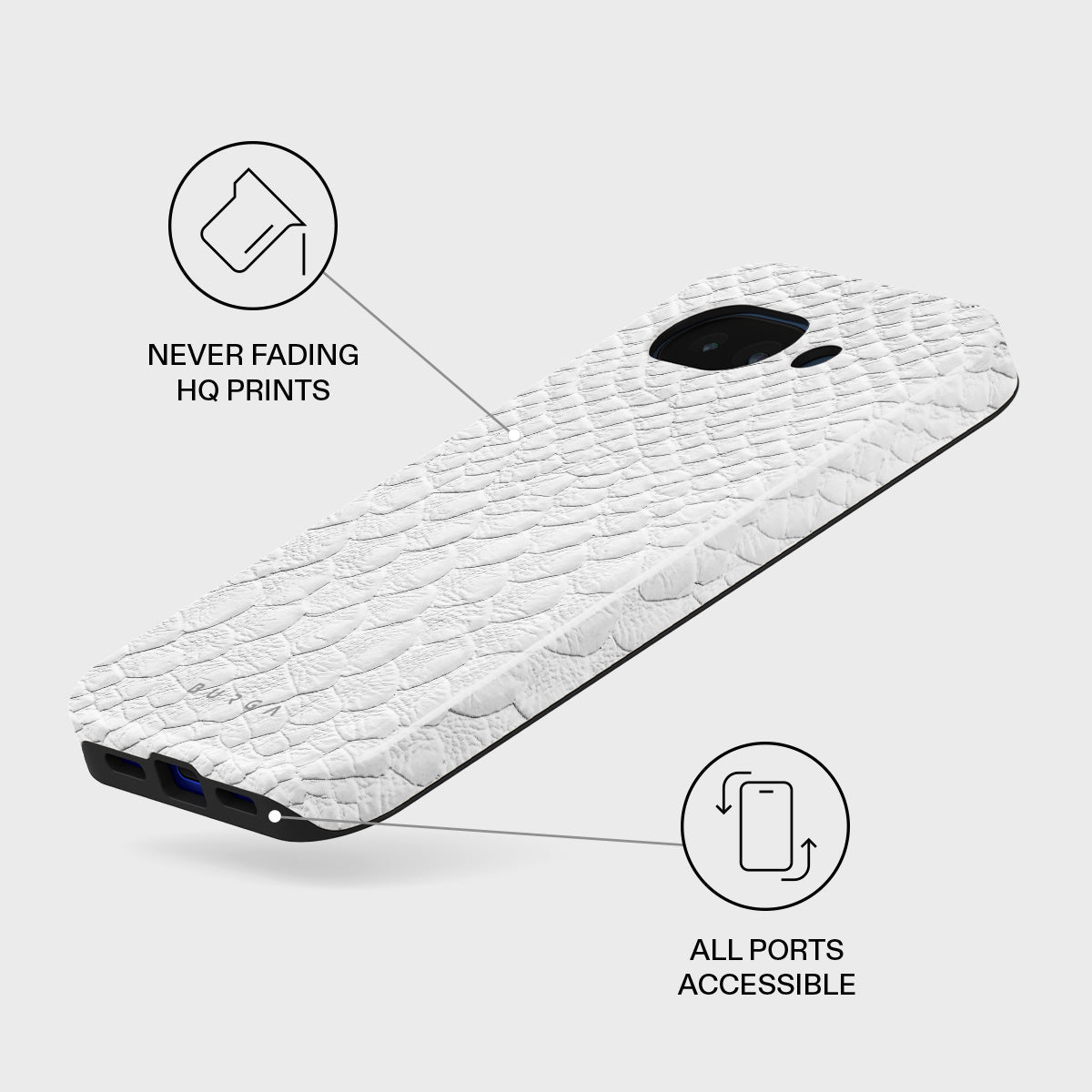Glacial Desert - White Snakeskin Google Pixel 10a Case