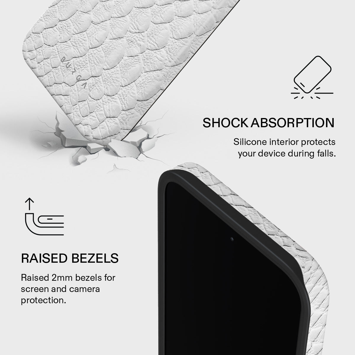 Glacial Desert - White Snakeskin Xiaomi 15T Pro Case