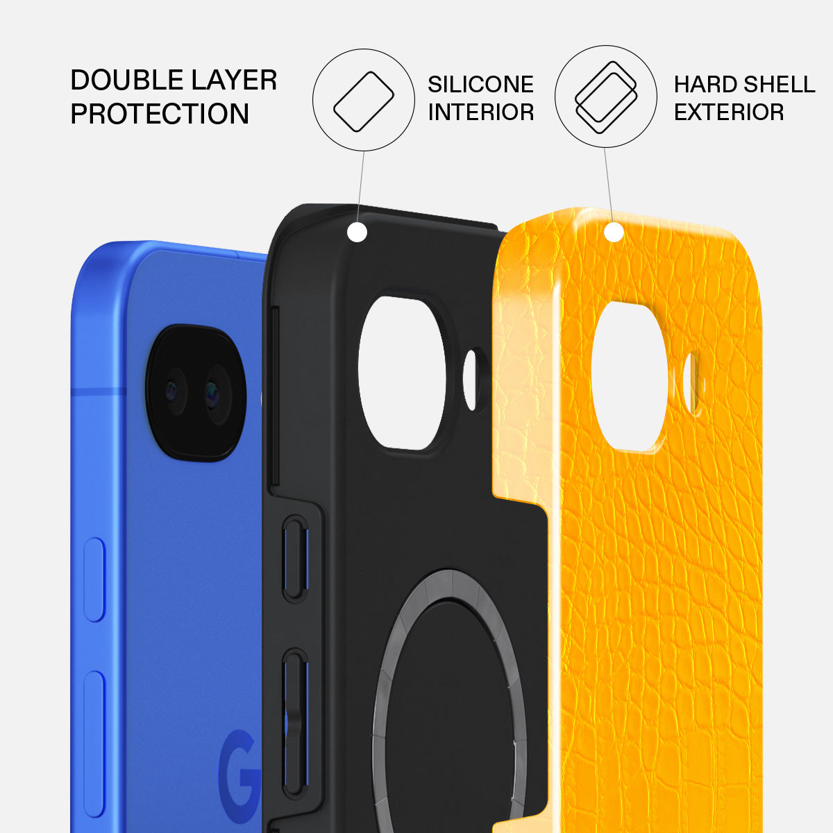 Canary Yellow - Snake Skin Google Pixel 10a Case