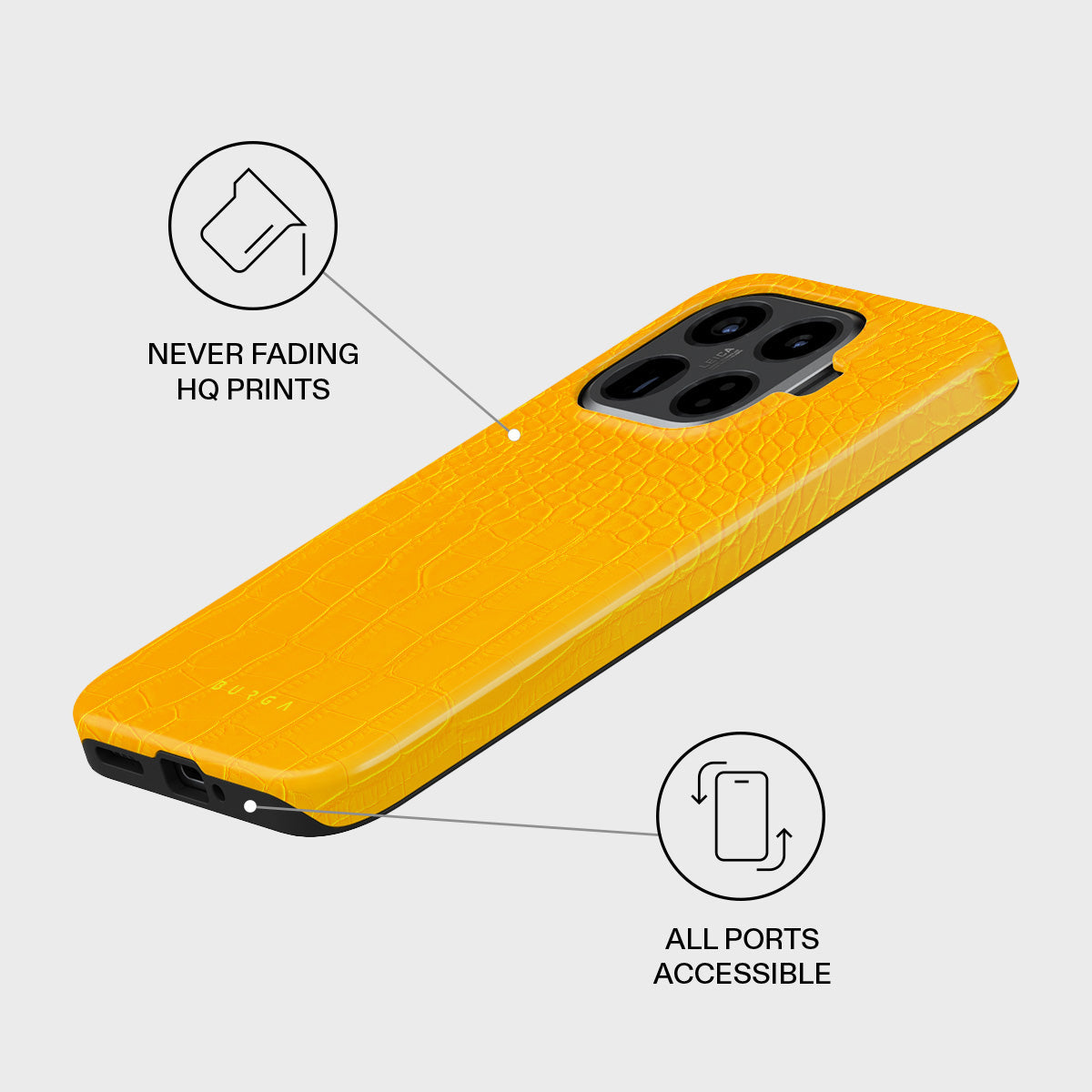 Canary Yellow - Snake Skin Xiaomi 15T Pro Case